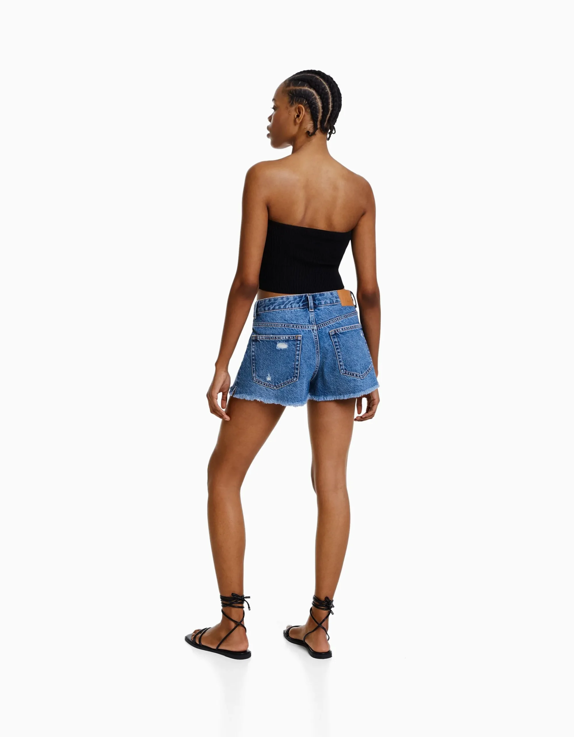 Short denim rotos vintage-BERSHKA Sale