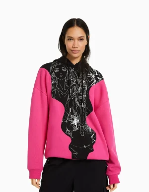 Sudadera capucha print TOKYO REVENGERS-BERSHKA Flash Sale