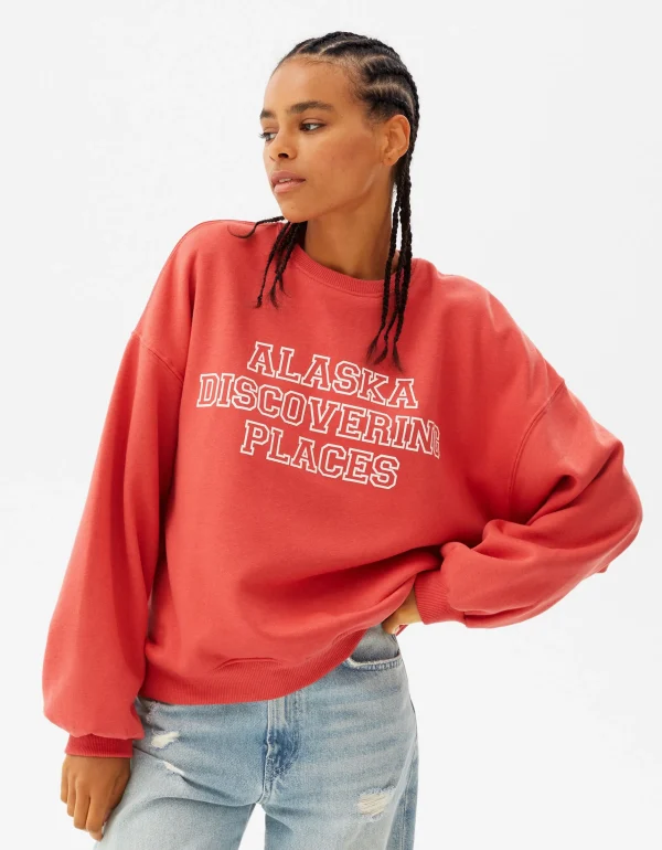Sudadera oversize print-BERSHKA Best