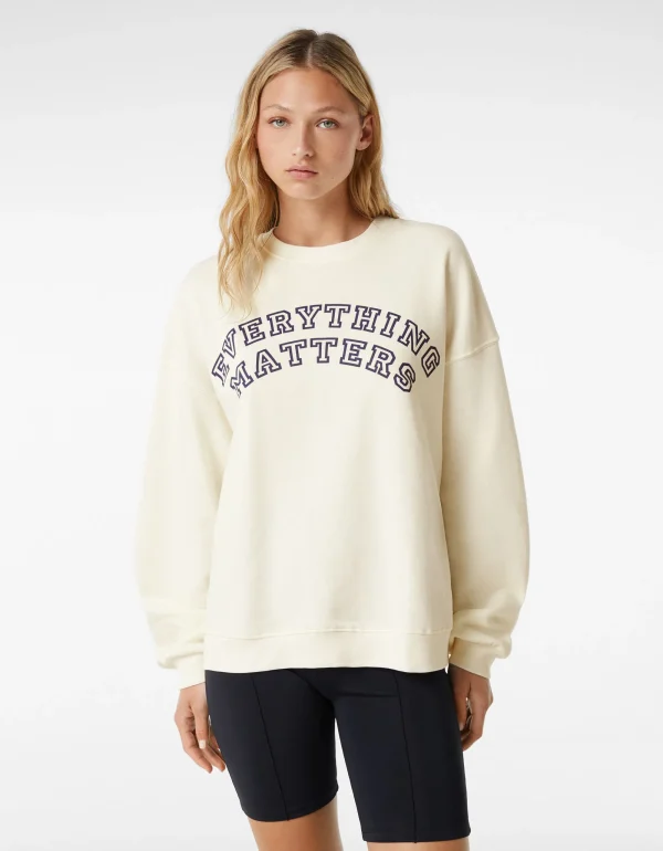 Sudadera oversize print-BERSHKA Fashion