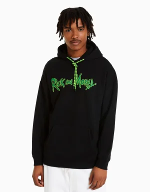 Sudadera print RickMorty-BERSHKA Cheap