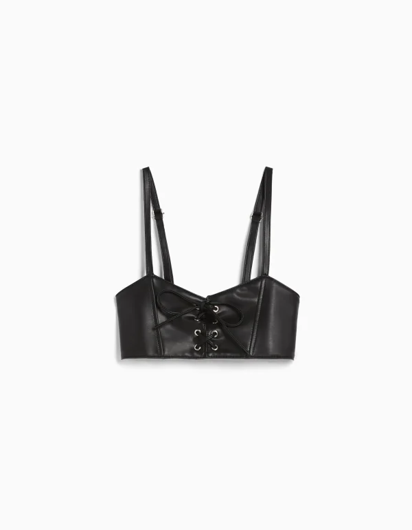 Top corsé lace up-BERSHKA Best