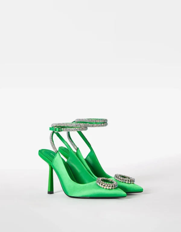 Zapato tacón destalonado brillos-BERSHKA Flash Sale