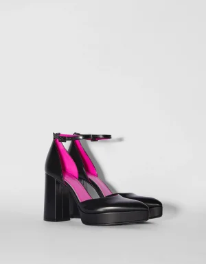 Zapato tacón plataforma-BERSHKA New